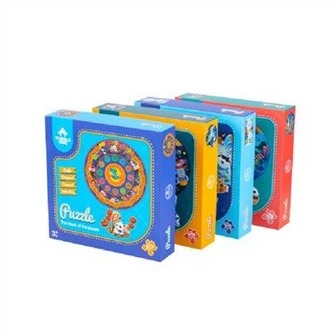 Vintage kartona finierzāģu puzles